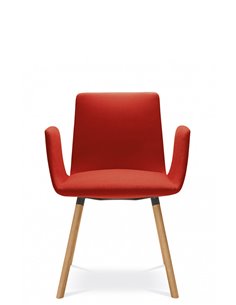 Конференц-кресло LD SEATING HARMONY MODERN 870-D, на деревянных ножках 2