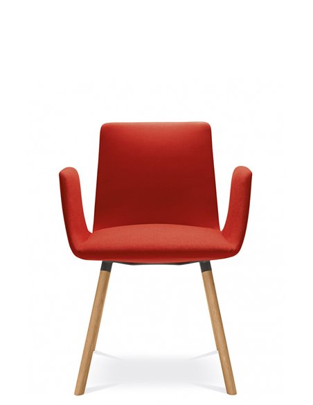 Конференц-кресло LD SEATING HARMONY MODERN 870-D, на деревянных ножках