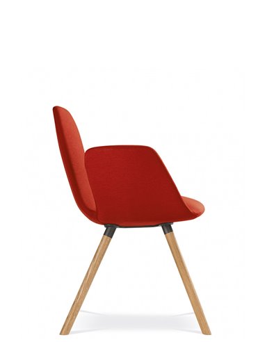 Конференц-кресло LD SEATING HARMONY MODERN 870-D, на деревянных ножках