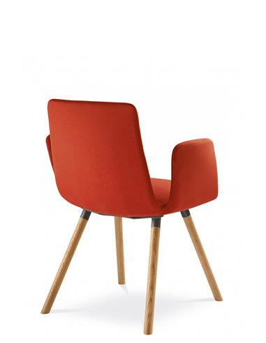 Конференц-кресло LD SEATING HARMONY MODERN 870-D, на деревянных ножках