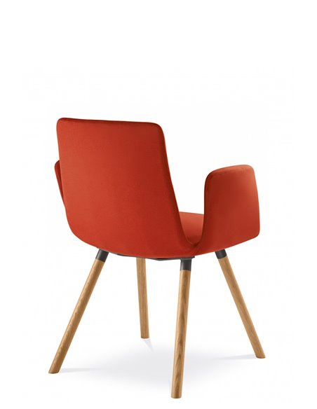 Конференц-кресло LD SEATING HARMONY MODERN 870-D, на деревянных ножках