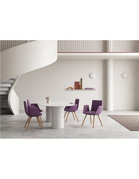 Конференц-кресло LD SEATING HARMONY MODERN 870-D, на деревянных ножках