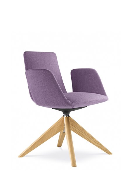 Конференц-кресло LD SEATING HARMONY MODERN 870, FW на деревянных ножках
