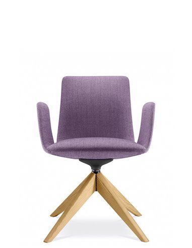 Конференц-кресло LD SEATING HARMONY MODERN 870, FW на деревянных ножках
