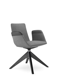Конференц-кресло LD SEATING HARMONY MODERN 870, FW на деревянных ножках