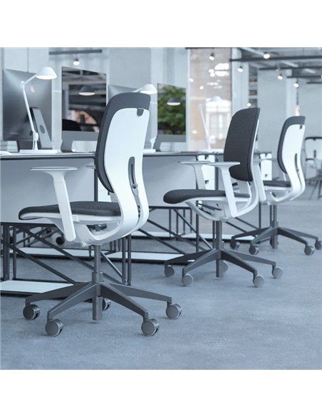Кресло KLOBER LIM PADDED, P990 для оператора, светло-серый корпус