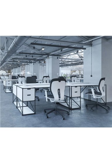 Кресло KLOBER LIM PADDED, P990 для оператора, светло-серый корпус
