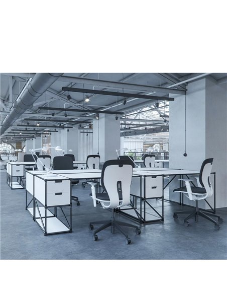 Кресло KLOBER LIM PADDED, P990 для оператора, светло-серый корпус
