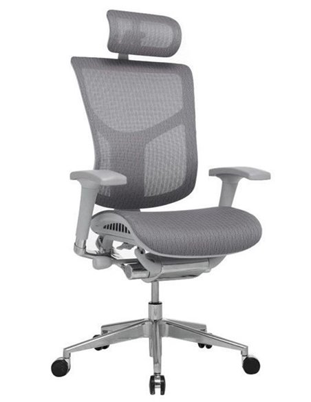 Кресло Expert Star (HSTM01-G) для руководителя, эргономичное, цвет серый