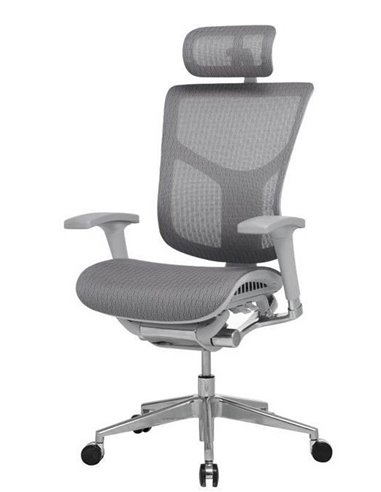 Кресло Expert Star (HSTM01-G) для руководителя, эргономичное, цвет серый