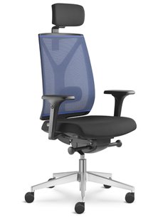 Кресло LD SEATING LEAF 503-SYQ, HO эргономичное, черный корпус