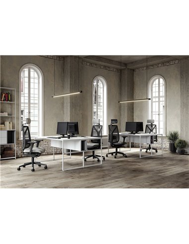 Кресло LD SEATING LEAF 503-SYQ, HO эргономичное, черный корпус