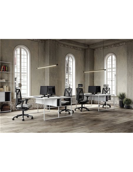 Кресло LD SEATING LEAF 503-SYQ, HO эргономичное, черный корпус