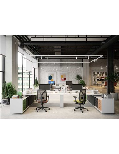Кресло LD SEATING LEAF 503-SYQ, HO эргономичное, черный корпус