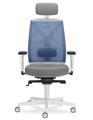 Кресло LD SEATING LEAF 504-SYS, HO эргономичное, белый корпус