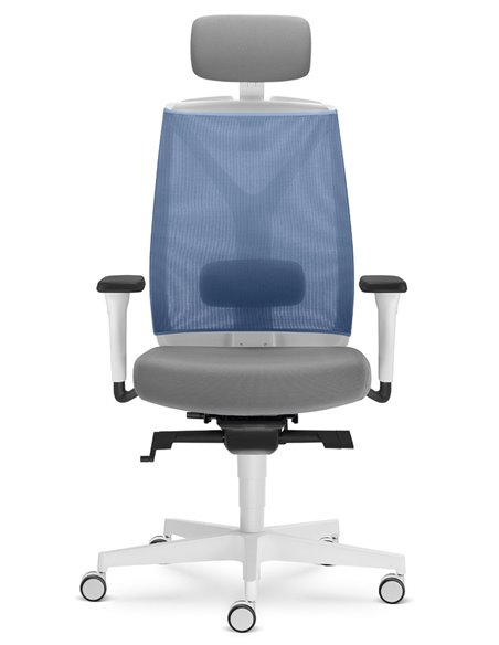 Кресло LD SEATING LEAF 504-SYS, HO эргономичное, белый корпус