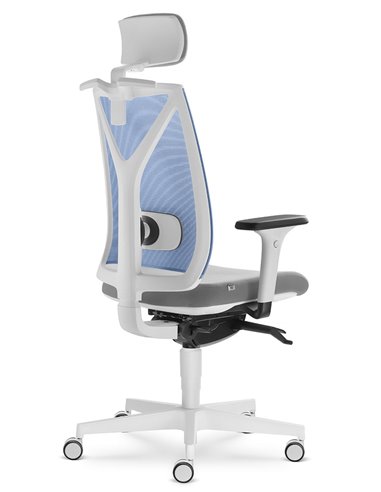 Кресло LD SEATING LEAF 504-SYS, HO эргономичное, белый корпус