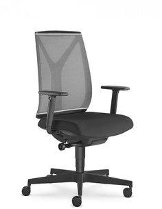 Кресло LD SEATING LEAF 503-SYA эргономичное, черный корпус