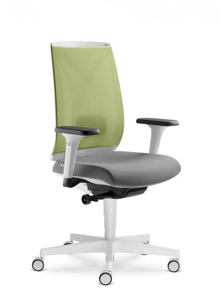 Кресло LD SEATING LEAF 504-SYA эргономичное, белый корпус