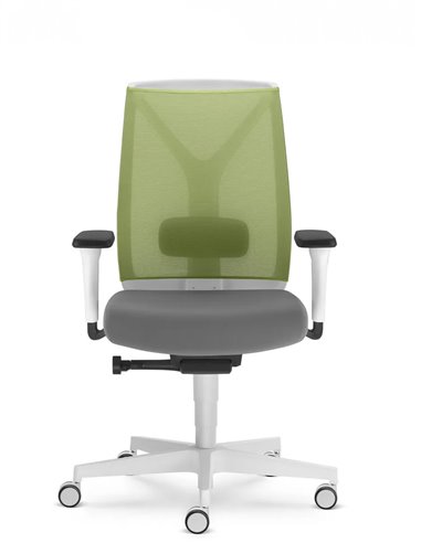 Кресло LD SEATING LEAF 504-SYA эргономичное, белый корпус