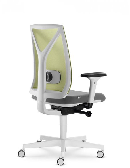Кресло LD SEATING LEAF 504-SYA эргономичное, белый корпус