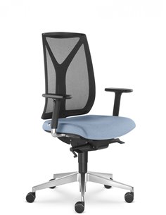 Кресло LD SEATING LEAF 503-SYS  эргономичное, черный корпус