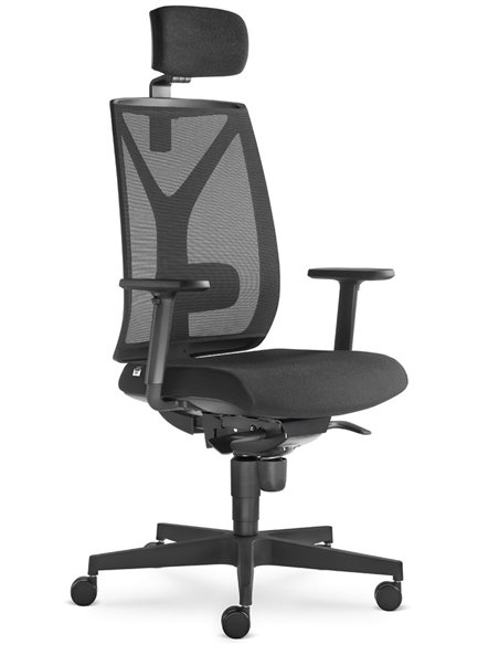 Кресло LD SEATING LEAF 503-SY, HO эргономичное, черный корпус