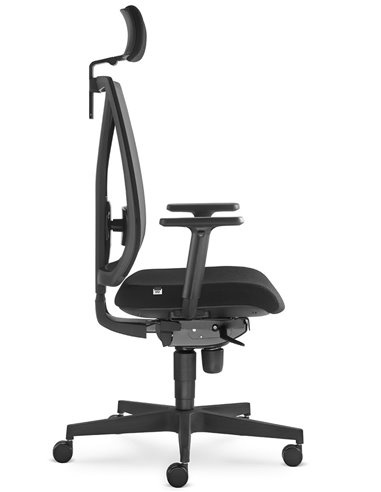 Кресло LD SEATING LEAF 503-SY, HO эргономичное, черный корпус