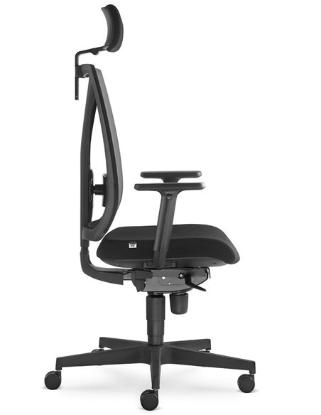Кресло LD SEATING LEAF 503-SY, HO эргономичное, черный корпус