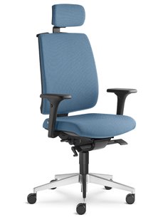 Кресло LD SEATING LEAF 500-SYS, HO эргономичное, черный корпус