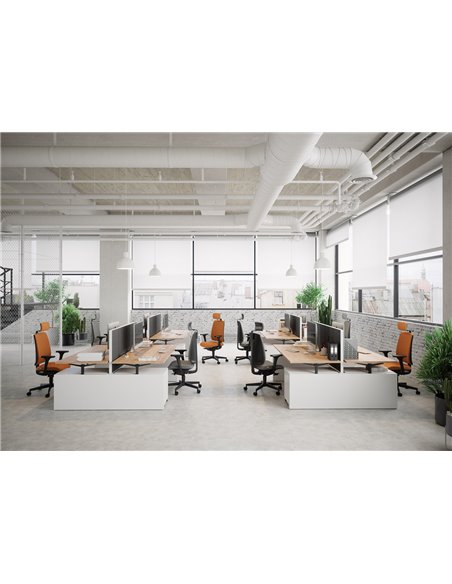 Кресло LD SEATING LEAF 500-SYS, HO эргономичное, черный корпус