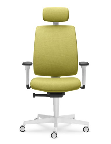 Кресло LD SEATING LEAF 501-SYA, HO эргономичное, белый корпус