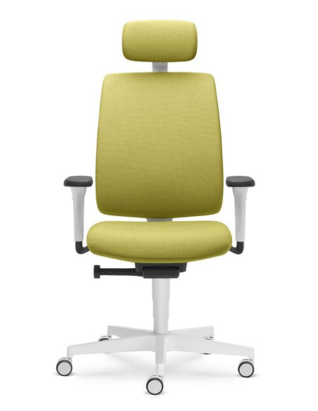 Кресло LD SEATING LEAF 501-SYA, HO эргономичное, белый корпус