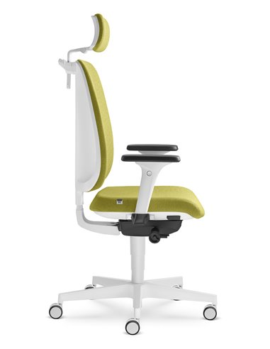 Кресло LD SEATING LEAF 501-SYA, HO эргономичное, белый корпус