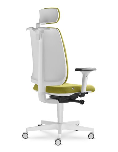 Кресло LD SEATING LEAF 501-SYA, HO эргономичное, белый корпус