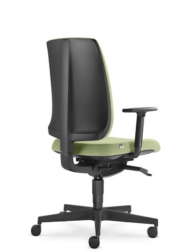 Кресло LD SEATING LEAF 500-SYS эргономичное, черный корпус