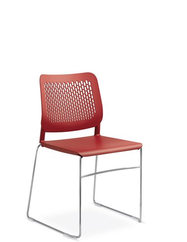 Кресло LD SEATING TIME 160-Q-N4 для посетителей, на полозьях