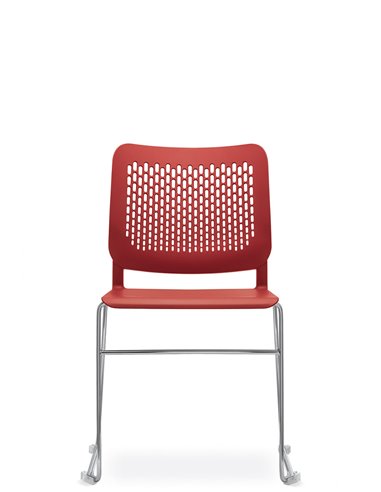 Кресло LD SEATING TIME 160-Q-N4 для посетителей, на полозьях