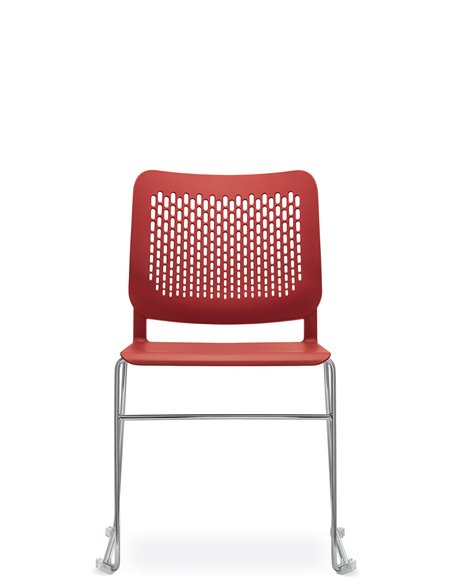 Кресло LD SEATING TIME 160-Q-N4 для посетителей, на полозьях