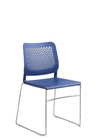 Кресло LD SEATING TIME 160-Q-N4 для посетителей, на полозьях