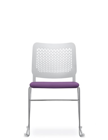Кресло LD SEATING TIME 161-Q-N4 для посетителей, на полозьях