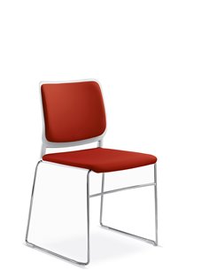 Кресло LD SEATING TIME 162-Q-N4 для посетителей, на полозьях
