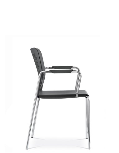 Кресло LD SEATING TIME 170-N4, BR для посетителей, на ножках