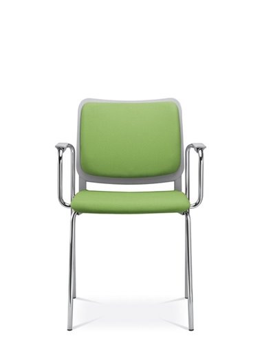 Кресло LD SEATING TIME 172-N4, BR для посетителей, на ножках