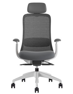 Кресло KRESLALUX BELLA WS HD LIGHT GREY, эргономичное, с подголовником 2