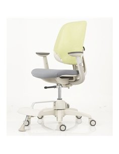 Кресло DUOREST DuoFlex Junior Combi подростковое, ортопедическое, цвет зеленый/серый