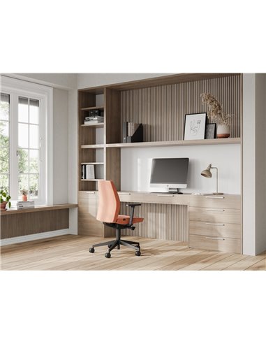Кресло LD SEATING ALVA 332 SYS эргономичное, со средней спинкой
