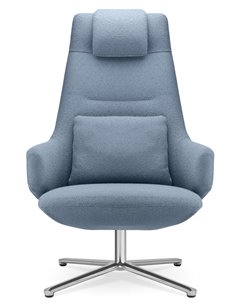 Кресло LD SEATING MELODY LOUNGE ML-XL-FR, N6 тканевое, с высокой спинкой 2