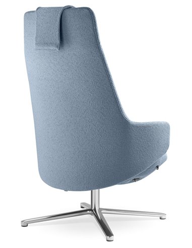 Крісло LD SEATING MELODY LOUNGE ML-XL-FR, N6 тканинне, з високою спинкою