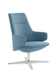 Кресло LD SEATING MELODY LOUNGE ML-L, N6 тканевое, со средней спинкой